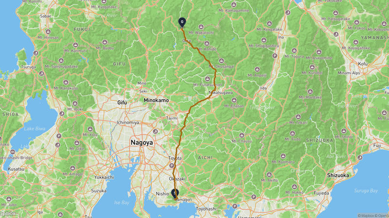 Sangane yama to Kuzu-hachimangū Hiking Route