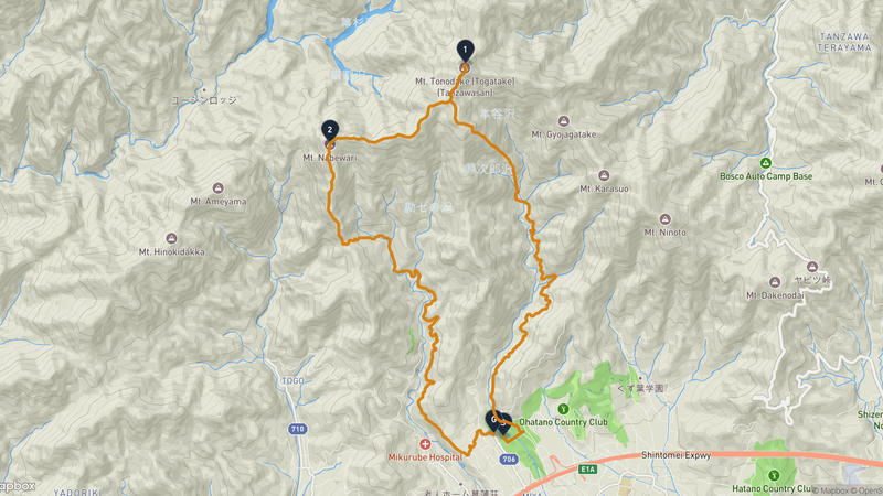 秦野市 登山路線