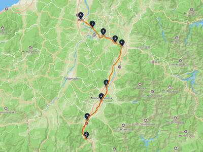 小千谷市 → 饭士山