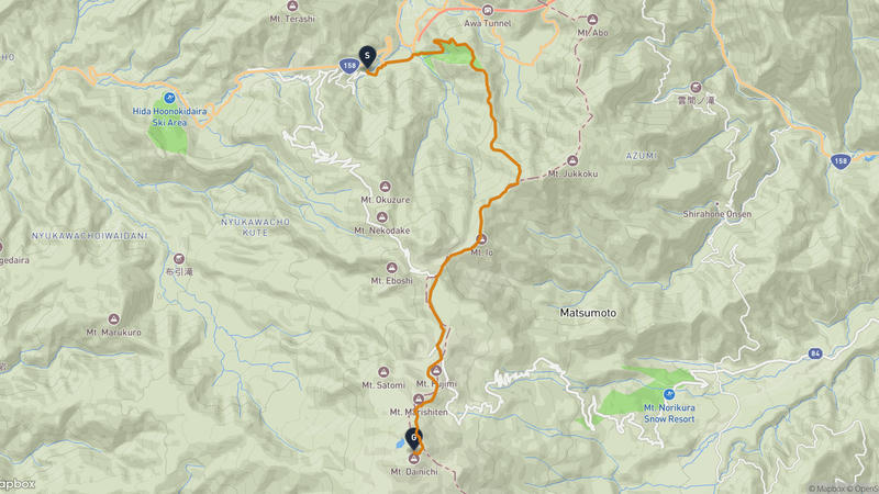 高山市至乘鞍岳 徒步路线