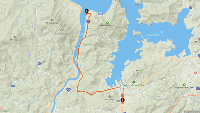 Maizuru to Tanabe Castle Drive