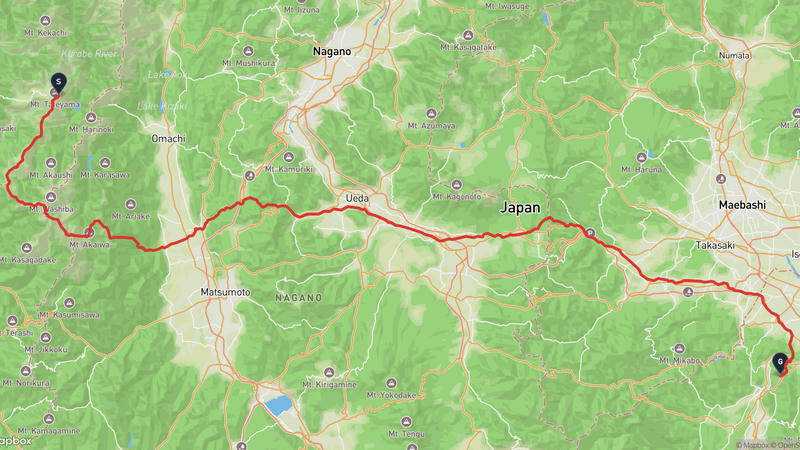 立山〜寄居町 ハイキングルート