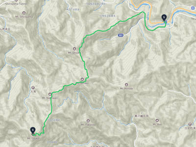 青梅市 → 大岳山
