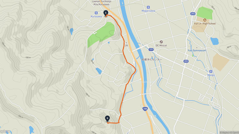 由利本荘市 徒步路线