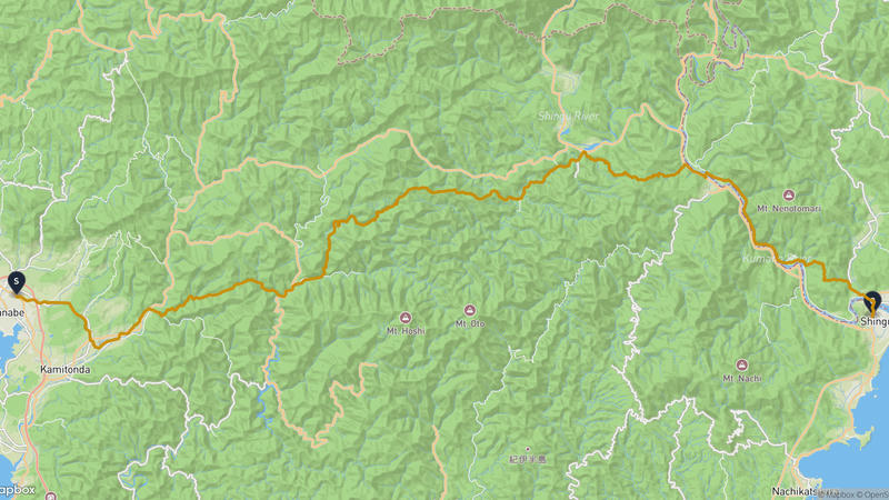 Tanabe Castle to Kumano Hayatama Taisha Hiking Route
