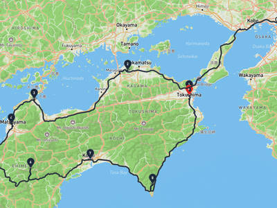 大阪城音樂廳 → 德島城