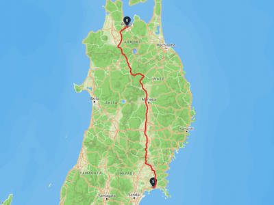 Higashimatsushima → 아오모리 베이브리지