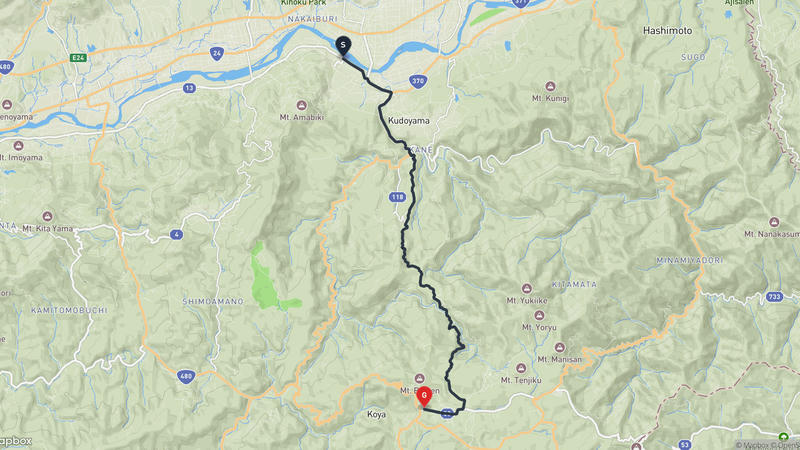 九度山町至金剛峯寺 徒步路线