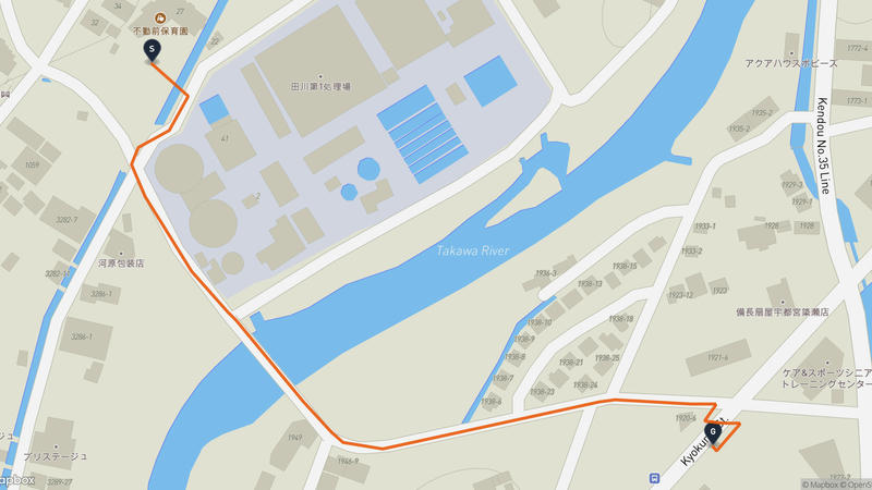 宇都宮城 徒步路线