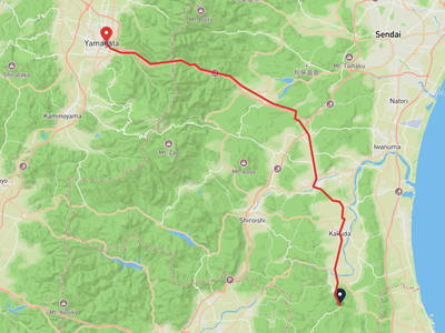 丸森町 → 山形美術館