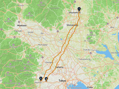 東京富士美術館 → 国立市