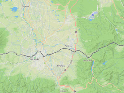 岩木山 → 八甲田山