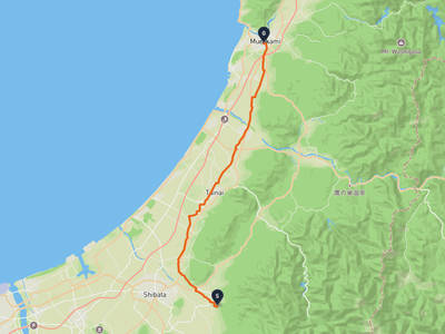 新発田市 → 村上市