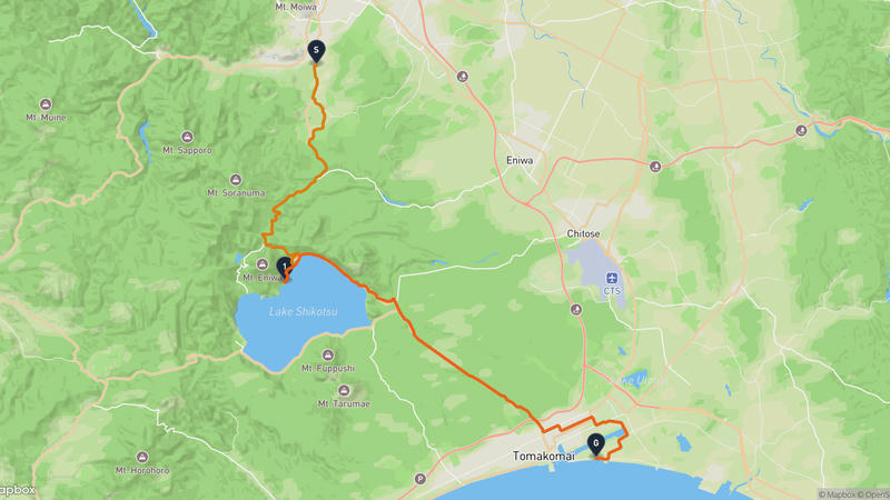 Sapporo Art Museum to Tomakomai Cycling Route