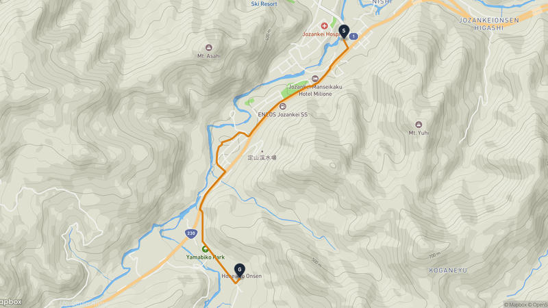 Jōzankei to Jōzankei Onsen Hiking Route