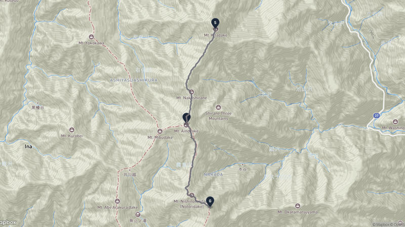Mount Kita to Mount Nōtori Hiking Route