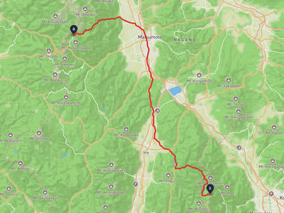 北岳 → 上高地