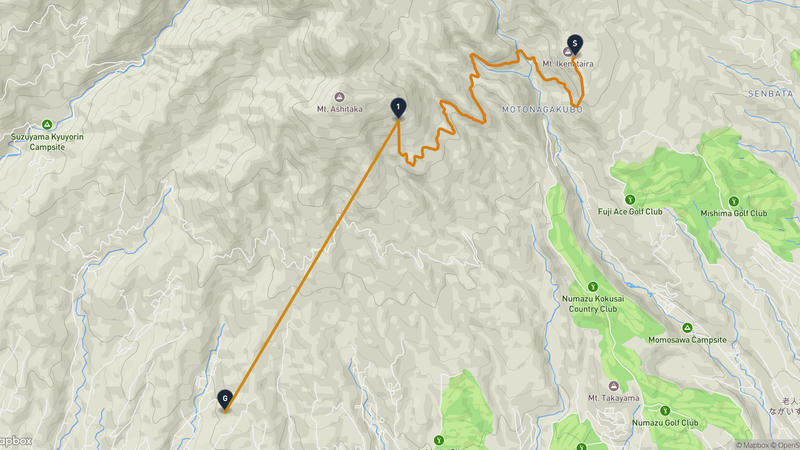 Nagaizumi to Numazu Hiking Route