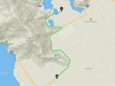 精進湖 → 本栖湖