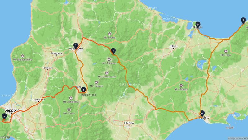 Minami Ward, Sapporo to Abashiri Drive
