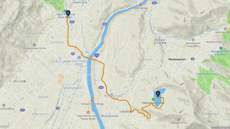 飯山市 徒步路线