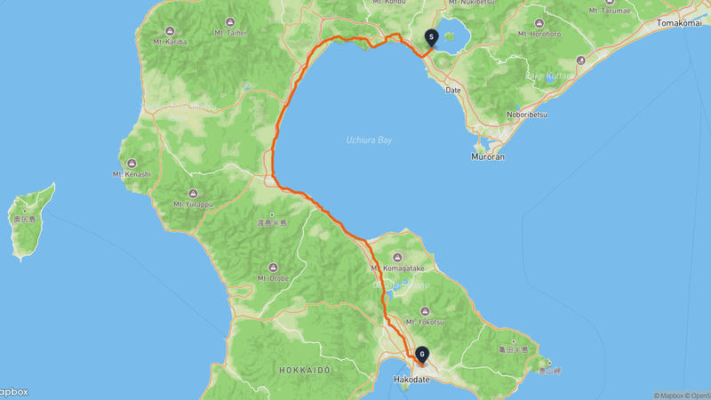 洞爺湖町〜五稜郭 ハイキングルート