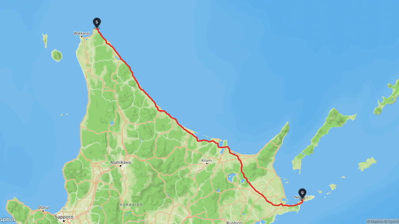 Cape Sōya to Nemuro Hiking Route