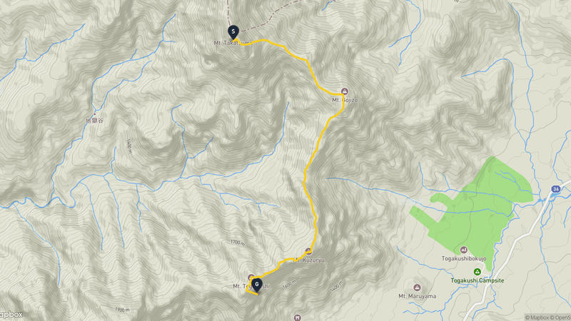 高妻山至戶隱山 登山路線