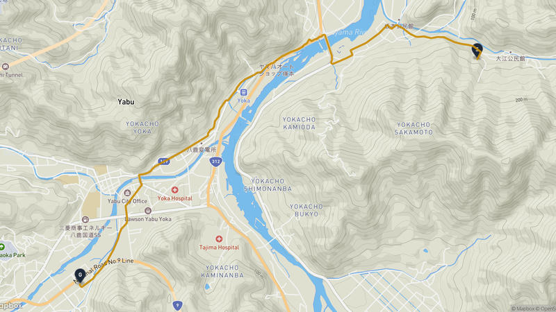 養父市 徒步路线