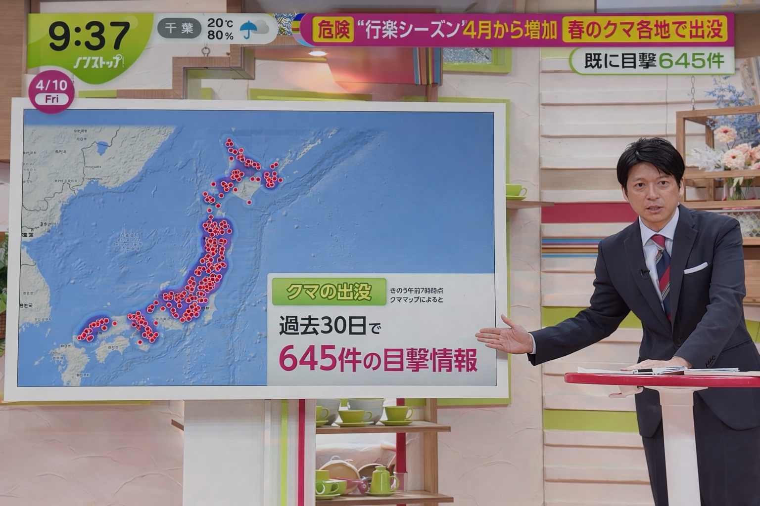 Kumamap on Fuji TV: National Morning Show Cited Our Bear Map