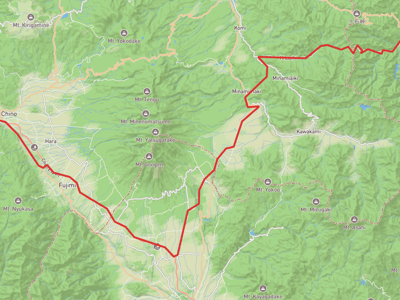 高遠城 → 上野村