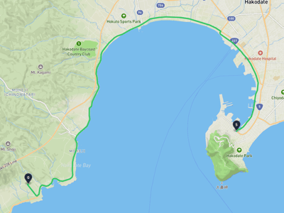 函館市文學館 → 北斗市