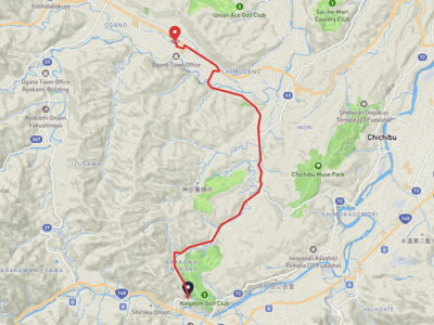 秩父市 → 小鹿野町