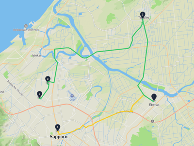 JR塔大樓 → 札幌市北区