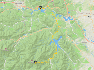 相模湖 → 丹澤山