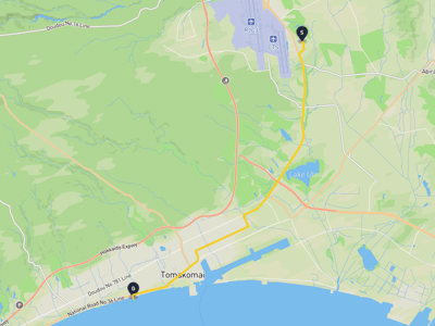 千歳市 → 苫小牧市