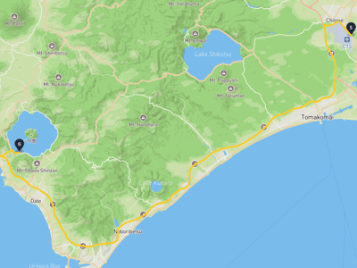 千歳市 → 有珠山