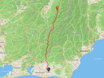 磐田市 → 飯田市