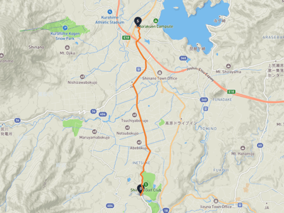 信濃町 → 飯綱町