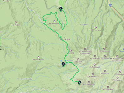 上川町 → 旭岳