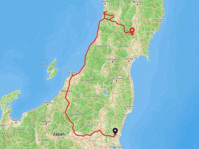 茨城県庁舎 → 一関市