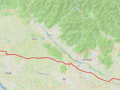 前橋市 → 佐野市
