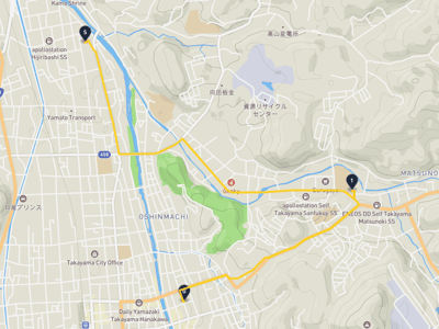 高山市 → 高山城