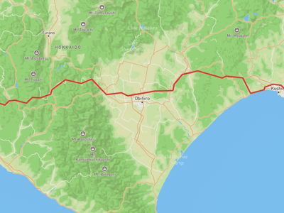 苫小牧市 → 釧路町
