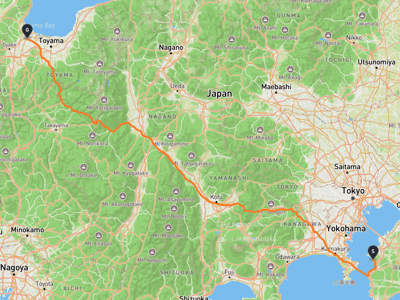 富津市 → 高岡城