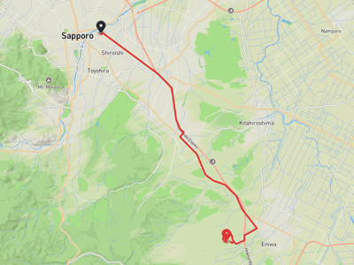 札幌市 → 惠庭市