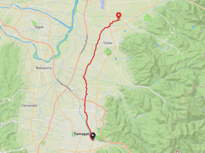 山形美術館 → 天童市