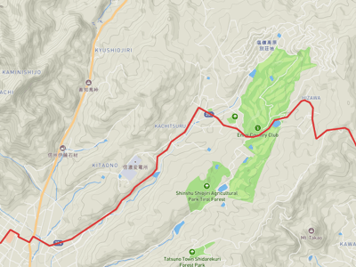 岡谷市 → 塩尻市