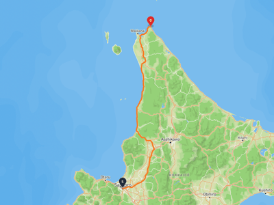 JR塔大樓 → 宗谷岬