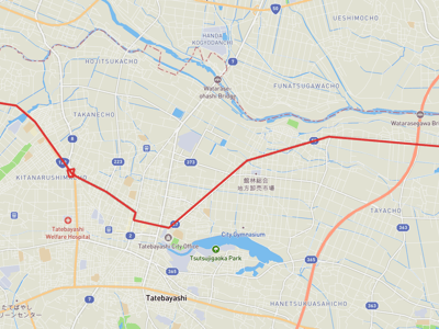 板倉町 → 恩林寺